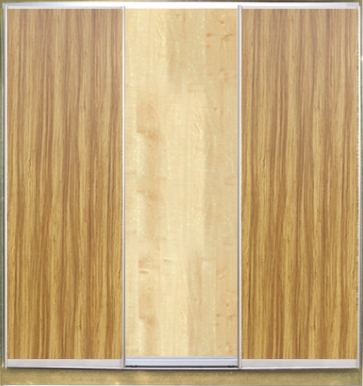 

Шкаф купе Luxe Studio Стандарт-1 ДСП-1 2300x2200x450 трехдверный