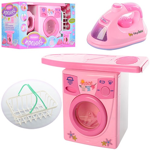 

Набор бытовой техники 2028A (стиральная машинка, утюг, глад. доска, игрушечная бытовая техника)