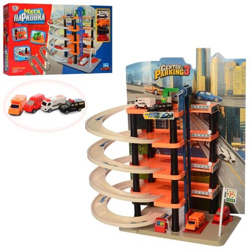 

Игровой набор JT Гараж 0848 (4 яруса, 4 машинки, в кор-ке)