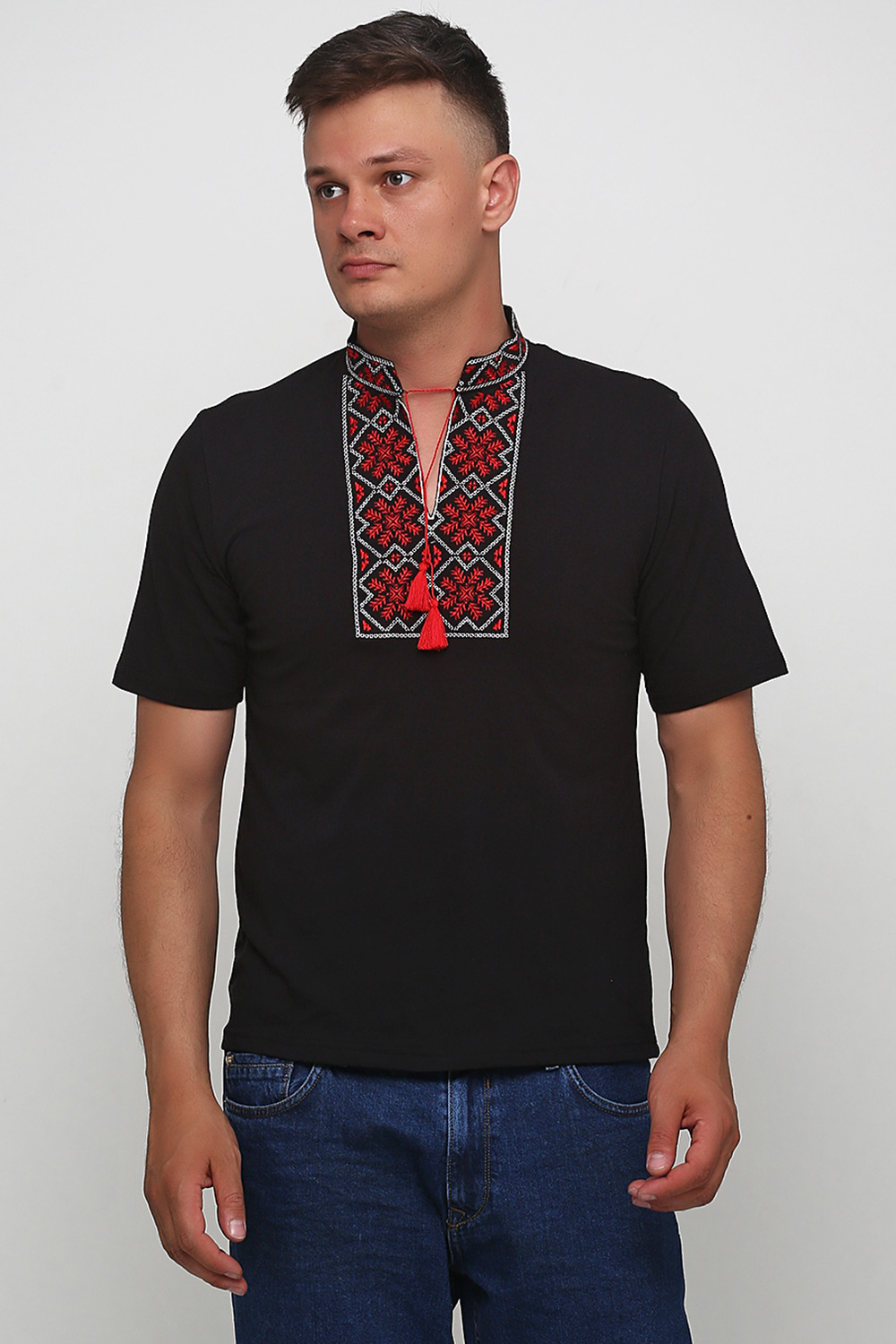 

Вишита футболка Етномодерн "Сніжинка" М-616-4 Чорний, Вишита футболка Етномодерн "Сніжинка" М-616-4 Чорний M