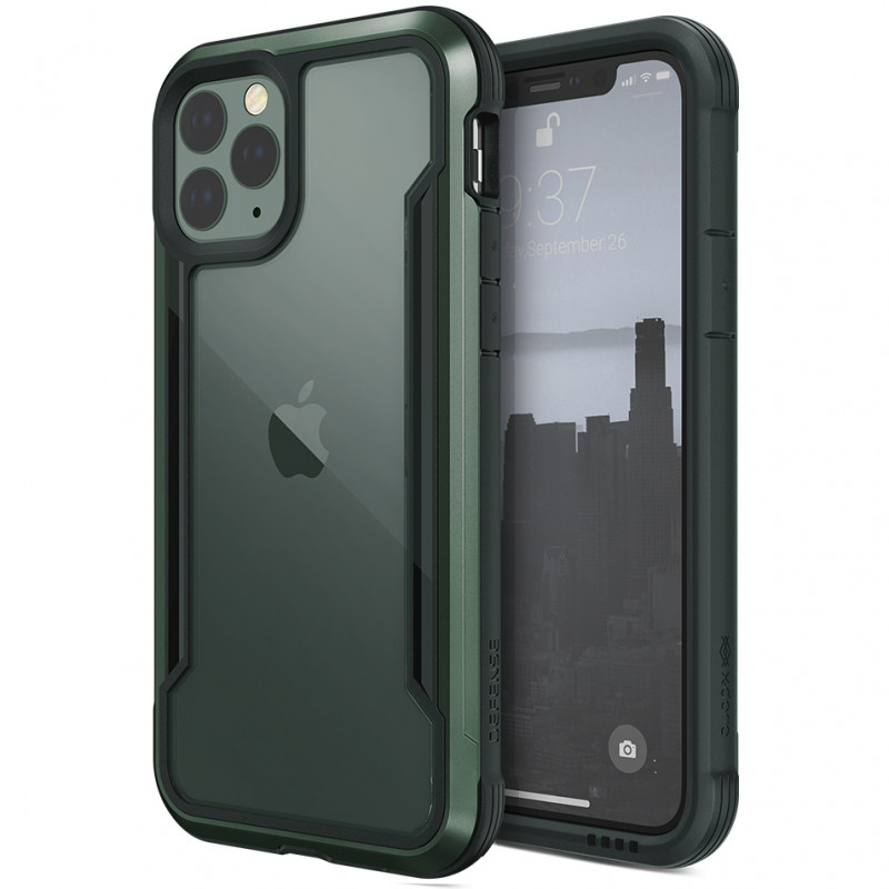 

Чехол Defense Shield Series (TPU+Metal+PC) для для Apple iPhone 11 Pro (5.8") Зеленый / Midnight Green