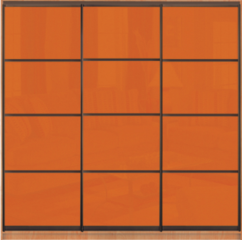 

Шкаф купе Luxe Studio Стандарт-1 Цветной комбинированный фасад 2200x2300x450 трехдверный