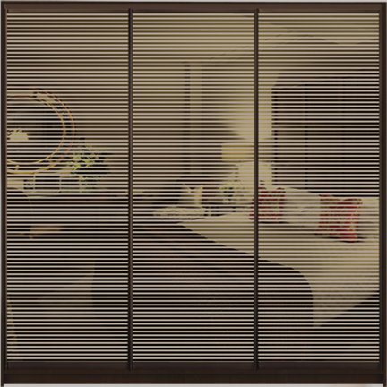 

Шкаф купе Luxe Studio Стандарт-1 Тонированное зеркало с Пескоструем-3 2300x2400x450 трехдверный