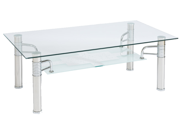 

Журнальный столик Signal Reni B 2 120x65x55 см Прозрачный
