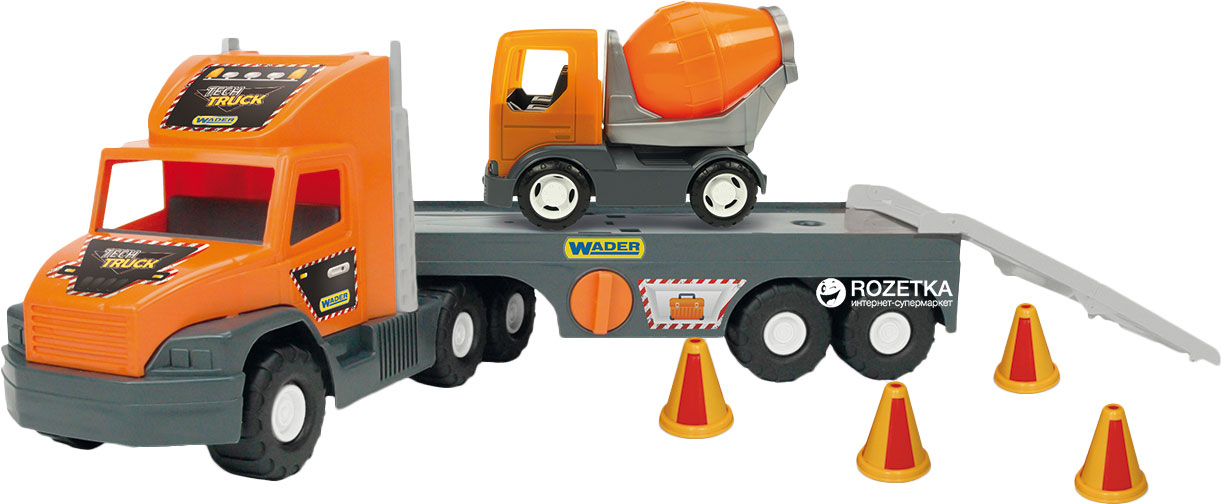 

Эвакуатор Wader Super Tech Truck с бетономешалкой (36750)