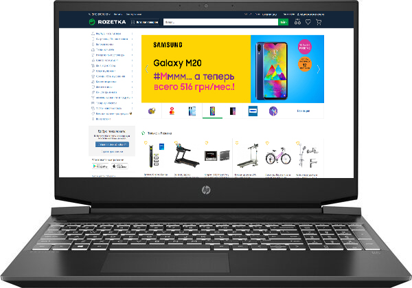 

Ноутбук HP Pavilion Gaming 15-ec0008ur (8NF64EA) Dark Grey