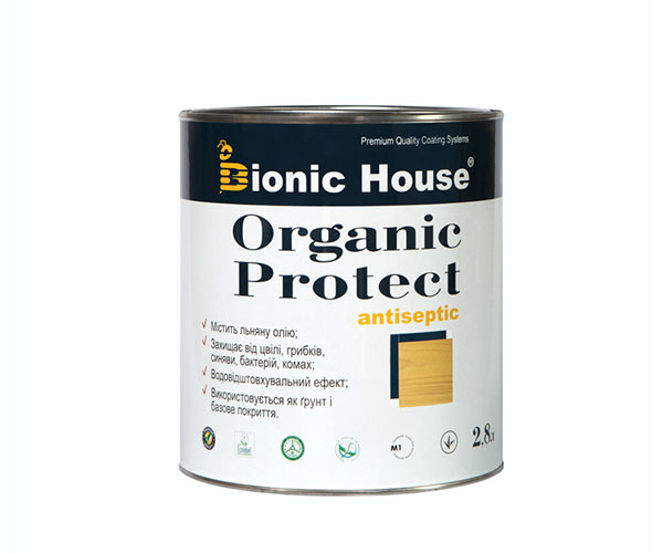 

Антисептик для дерева ORGANIC PROTECT Bionic-House 2,8л Безцветный