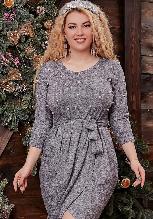 

Платье G&M k-62945 - Размер цвет серый, Платье G&M k-62945 62-64 Размер цвет серый