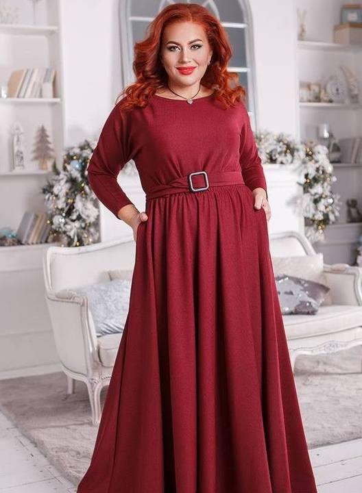 

Платье G&M k-62595 - Размер цвет бордовый, Платье G&M k-62595 50-52 Размер цвет бордовый