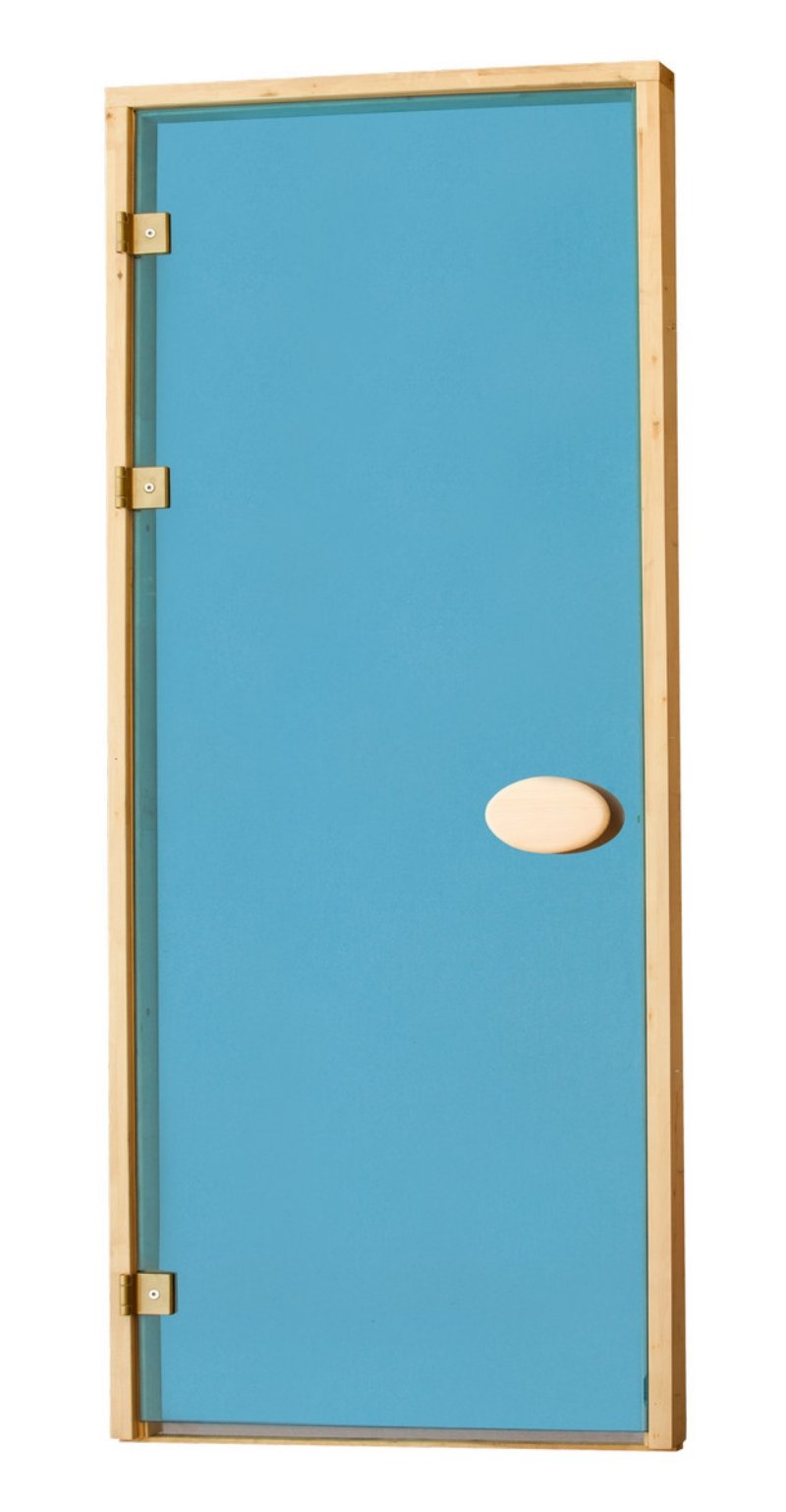 

Стеклянные двери для сауны и бани Pal 70x190 (голубой)