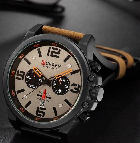 

Мужские наручные часы (8314 Khaki-Black) Curren 47 мм Хаки 000018102