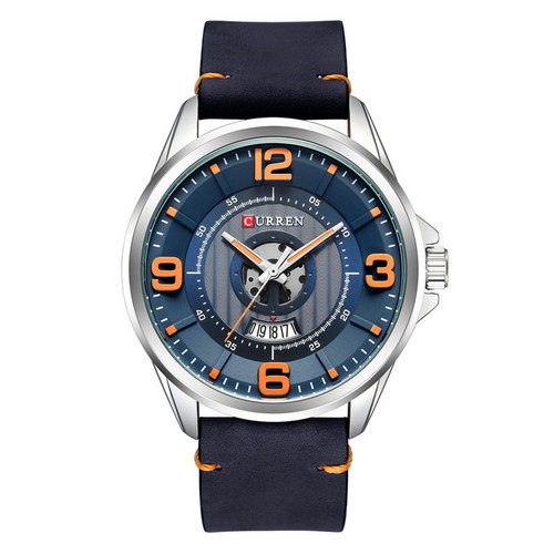 

Мужские наручные часы (8305 Silver-Blue) Curren 48 мм Серебряный 000018181