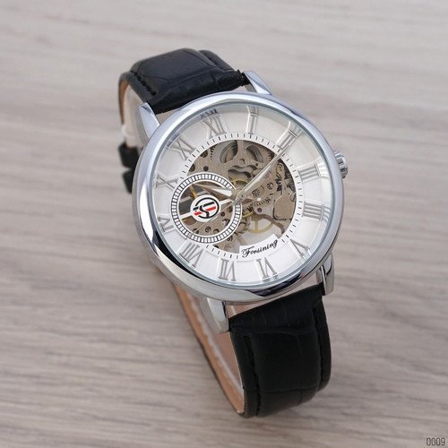 

Мужские наручные часы (8099 Black-Silver-White) Forsining 43 мм Черный 000018121