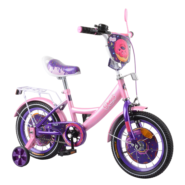 

Велосипед TILLY Donut 14" T-214214 pink/purple