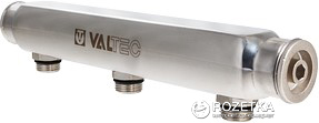 

Коллектор VALTEC из нержавеющей стали с межосевым расстоянием выходов 100 мм 1"х 1/2" нар. (6 вых.) (VTc.510.SS.060406)