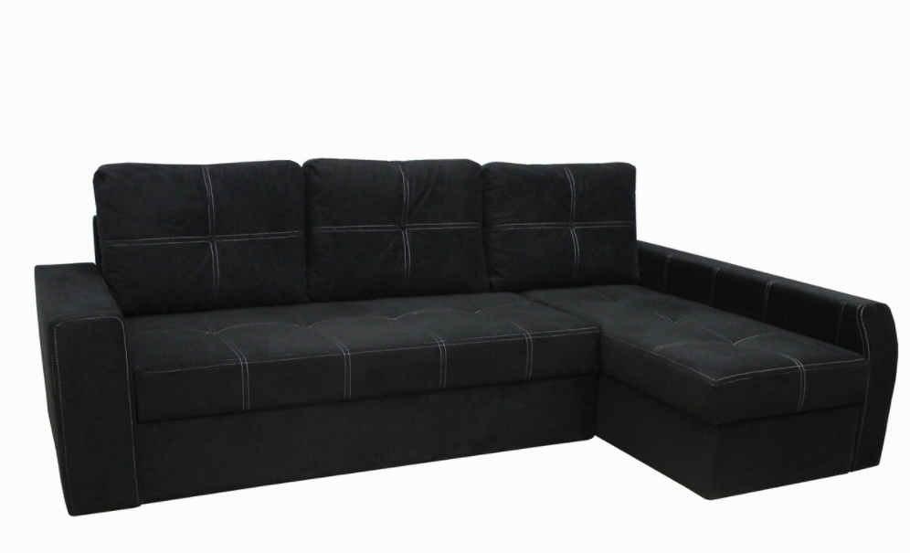 

Угловой диван Garnitur.plus Барон черный 250 см