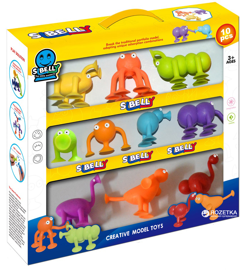 

Набор присосок фигурок Sibelly Monster 10 шт (SST010330)