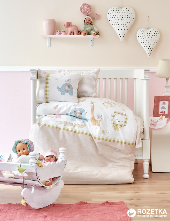 

Комплект постельного белья Karaca Home Ранфорс Playmate 100x150