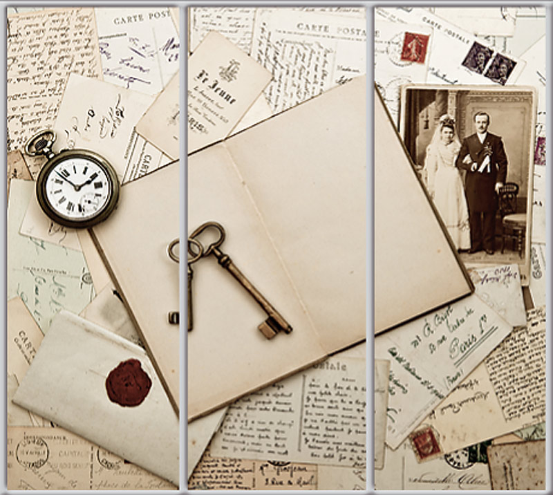 

Шкаф купе Luxe Studio Стандарт-1 Фотопечать Ретро-6 2100x2000x450 трехдверный