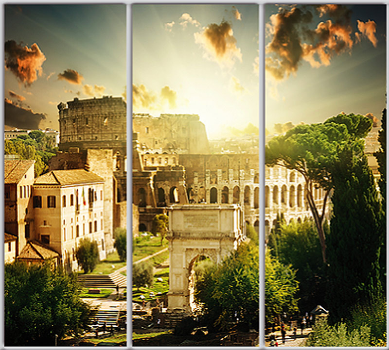 

Шкаф купе Luxe Studio Стандарт-1 Фотопечать Архитектура-159 2100x2000x450 трехдверный