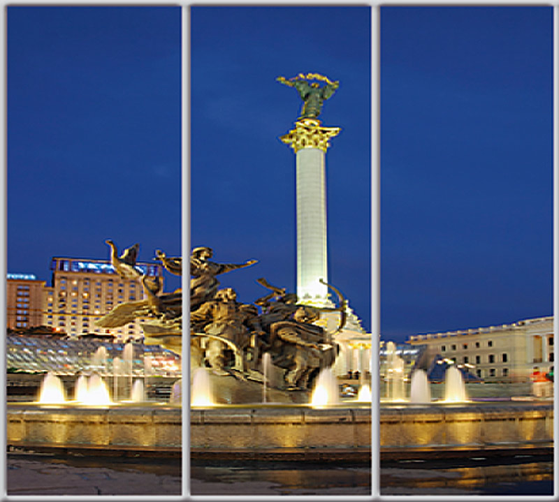 

Шкаф купе Luxe Studio Стандарт-1 Фотопечать Архитектура-92 2100x2100x450 трехдверный