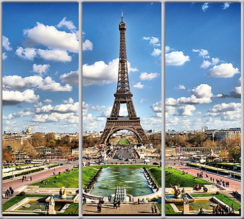 

Шкаф купе Luxe Studio Стандарт-1 Фотопечать Архитектура-83 2100x2100x450 трехдверный