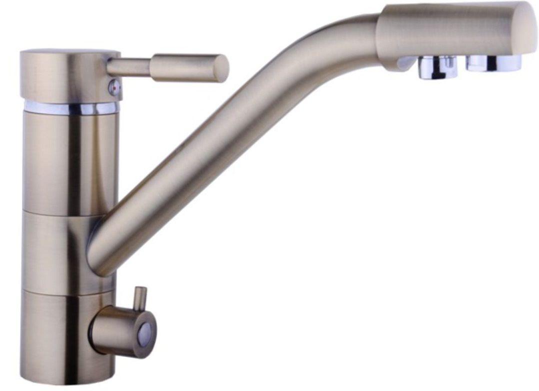 

Трёхпозиционный кран-смеситель Globus Lux LAZER GLLR-0555 BRONZE БРОНЗОВЫЙ