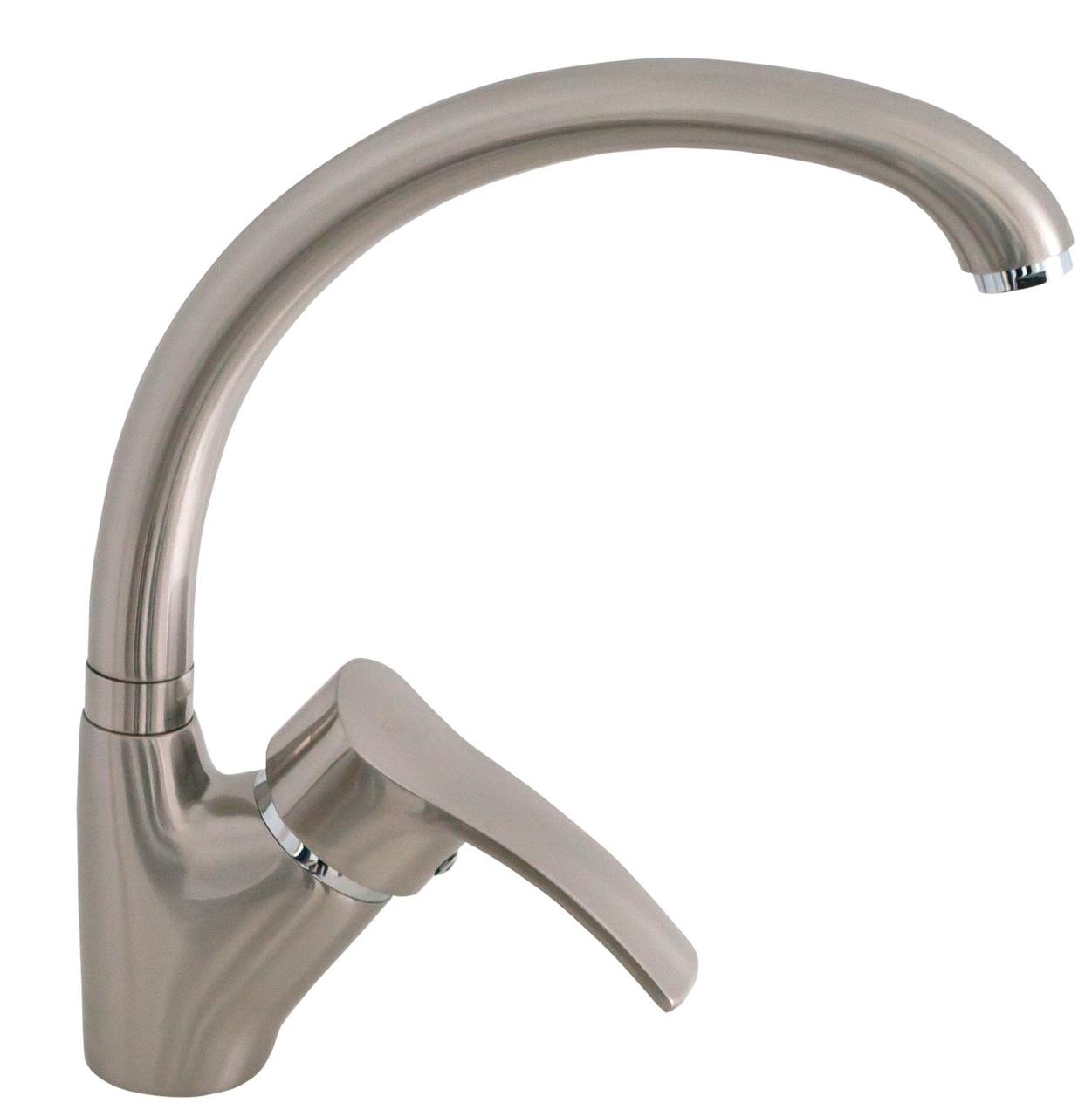 

Смеситель кухонный Globus Lux QUEENSLAND GLQU-0103S-BIG ST STEEL НЕРЖАВЕЙКА