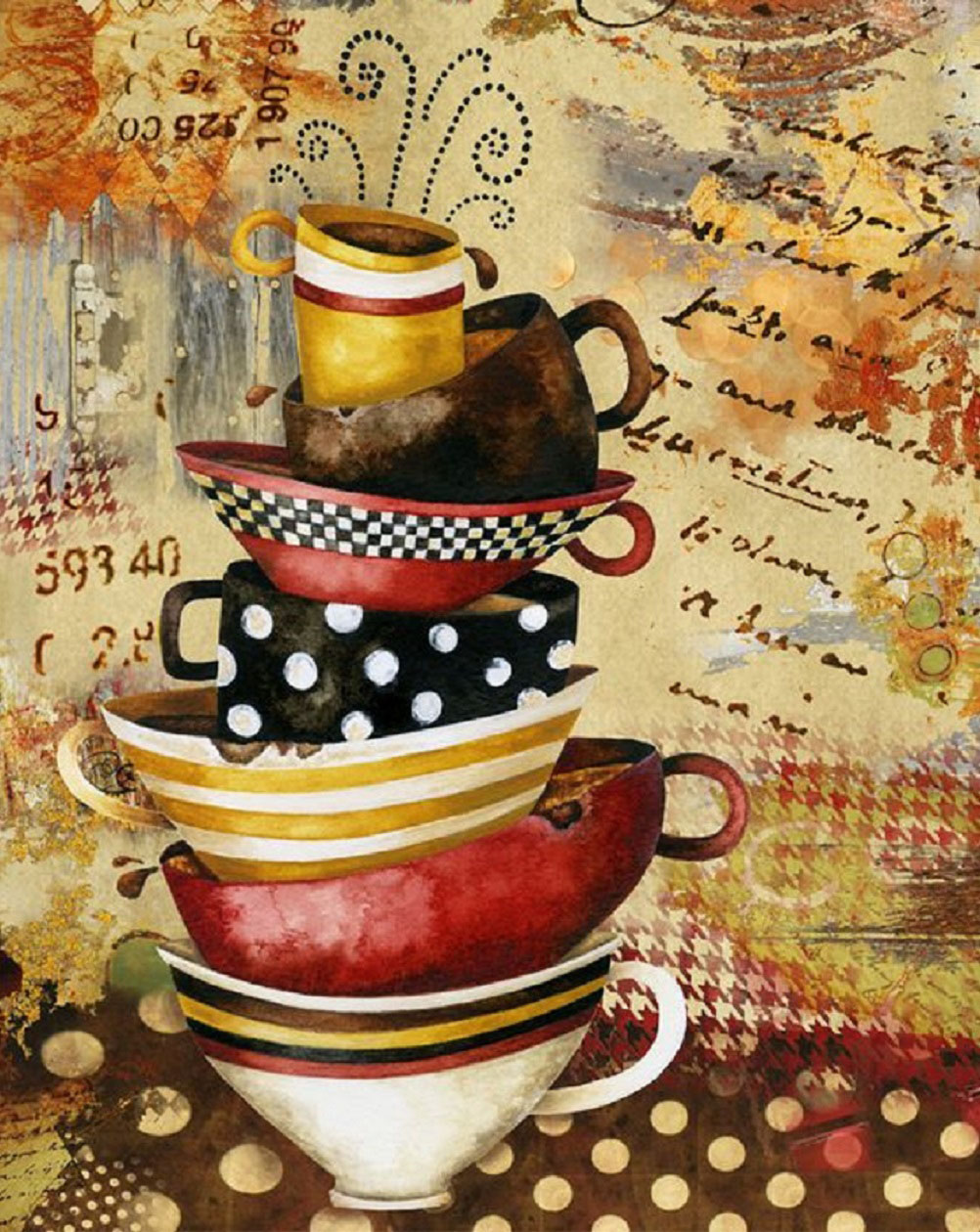 

Набор алмазной вышивки Алмазная мозаика ЧАШЕЧКИ DM-121 40Х50 см