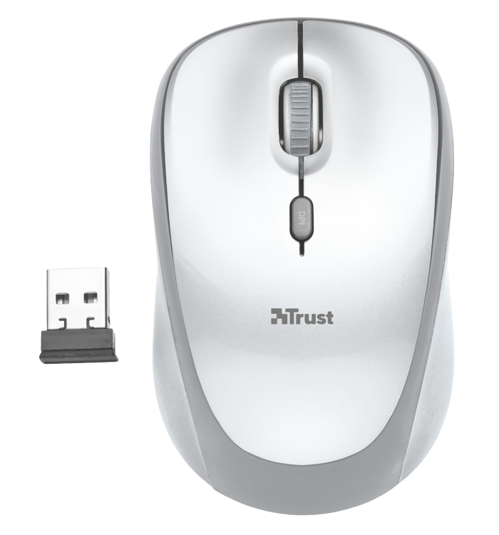 

Мышь Trust Yvi Wireless White (TR23386)