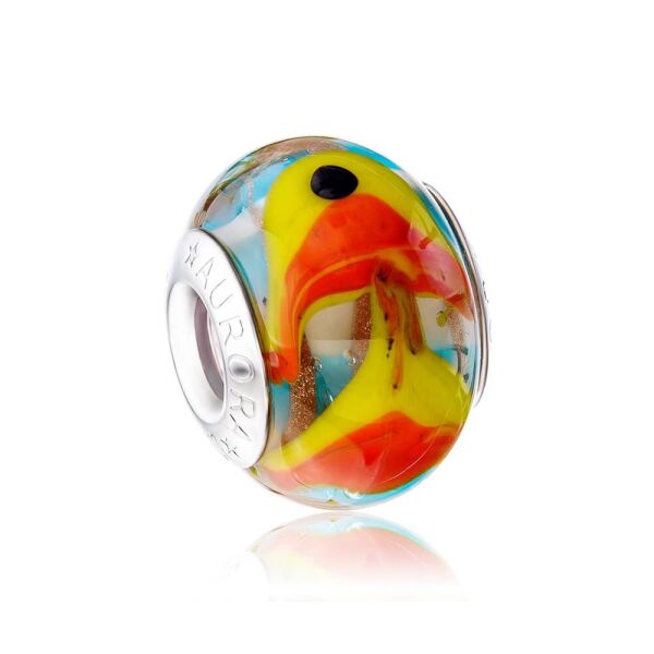 

Серебряная бусина "Gold fish"