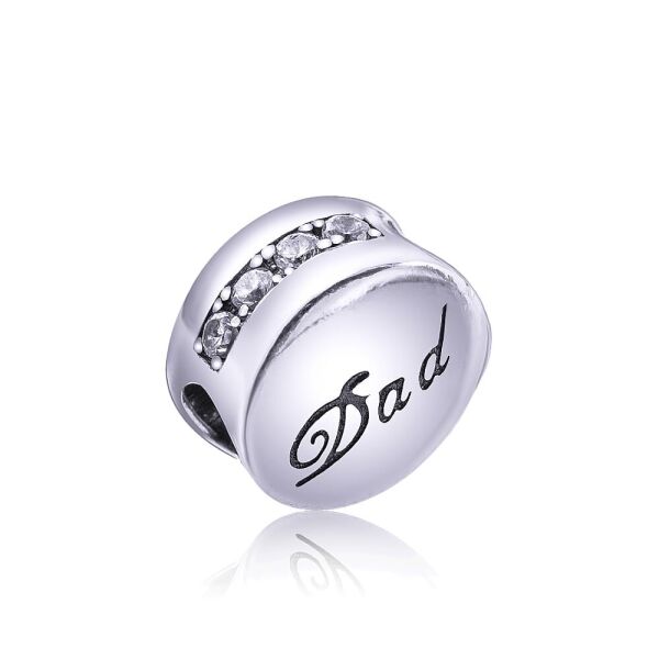 

Серебряная бусина "Dad"