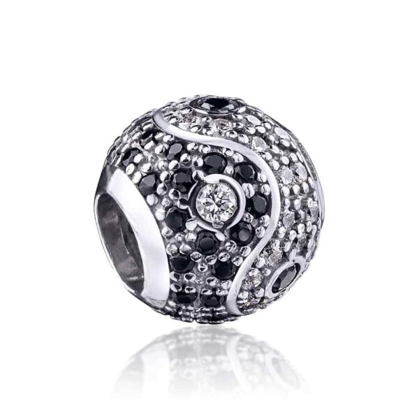 

Серебряная бусина "Yin Yang"