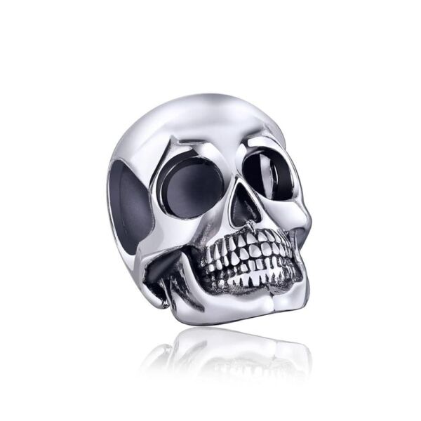 

Серебряная бусина "Skull"