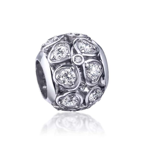 

Серебряная бусина "Clover"