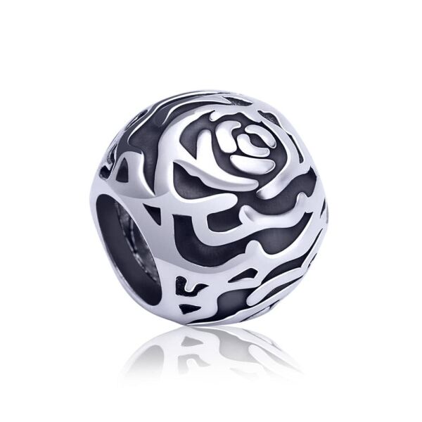 

Серебряная бусина "Rose"