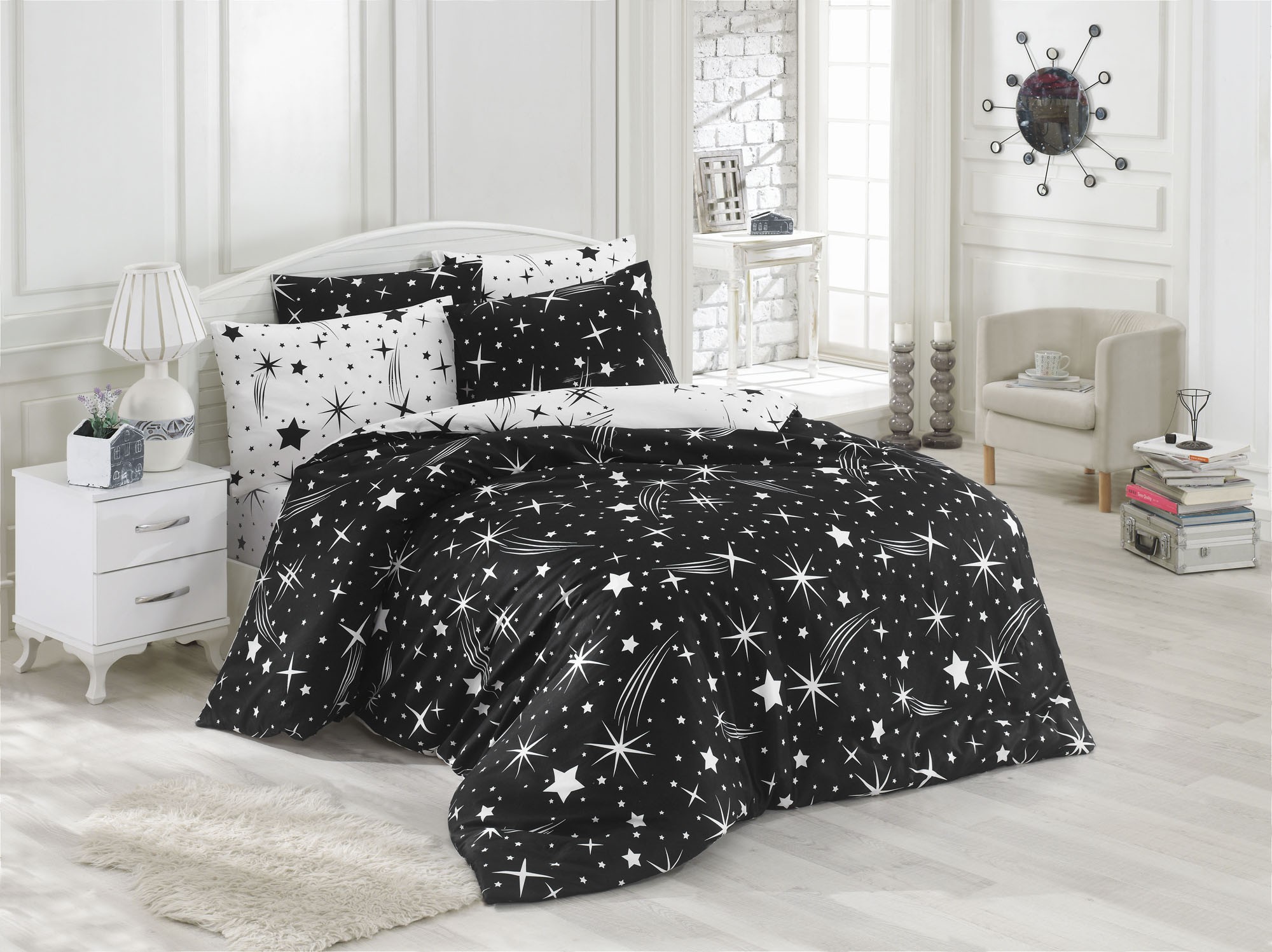 

Комплект постельного белья EnLora Home Черный