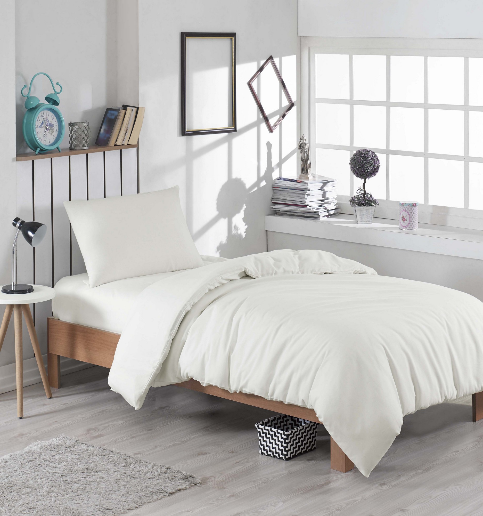 

Комплект постельного белья EnLora Home Кремовый
