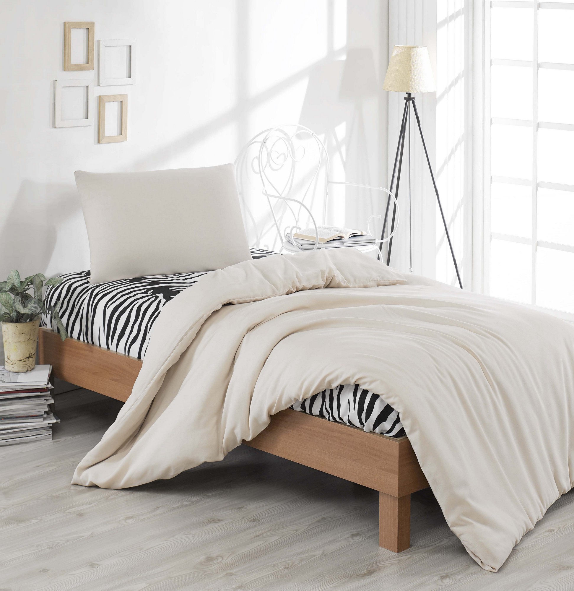 

Комплект постельного белья EnLora Home Бежевый