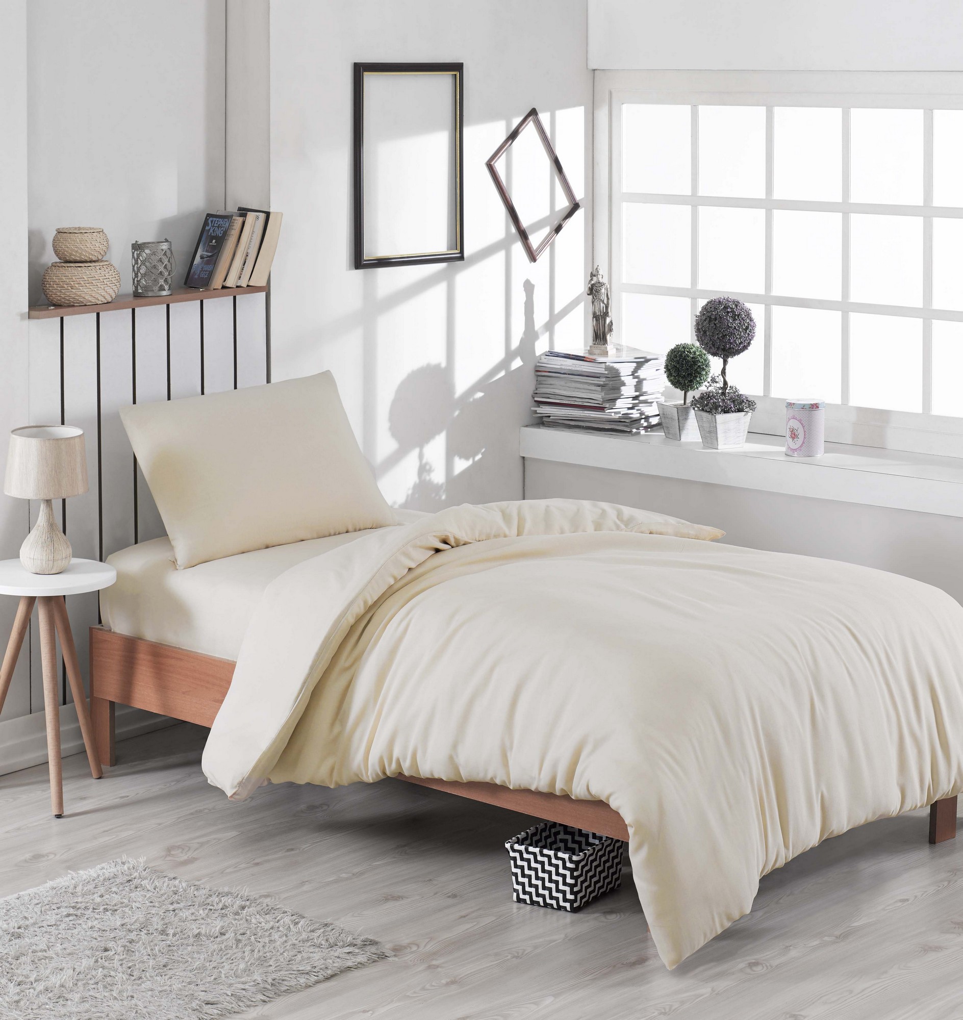 

Комплект постельного белья EnLora Home Бежевый