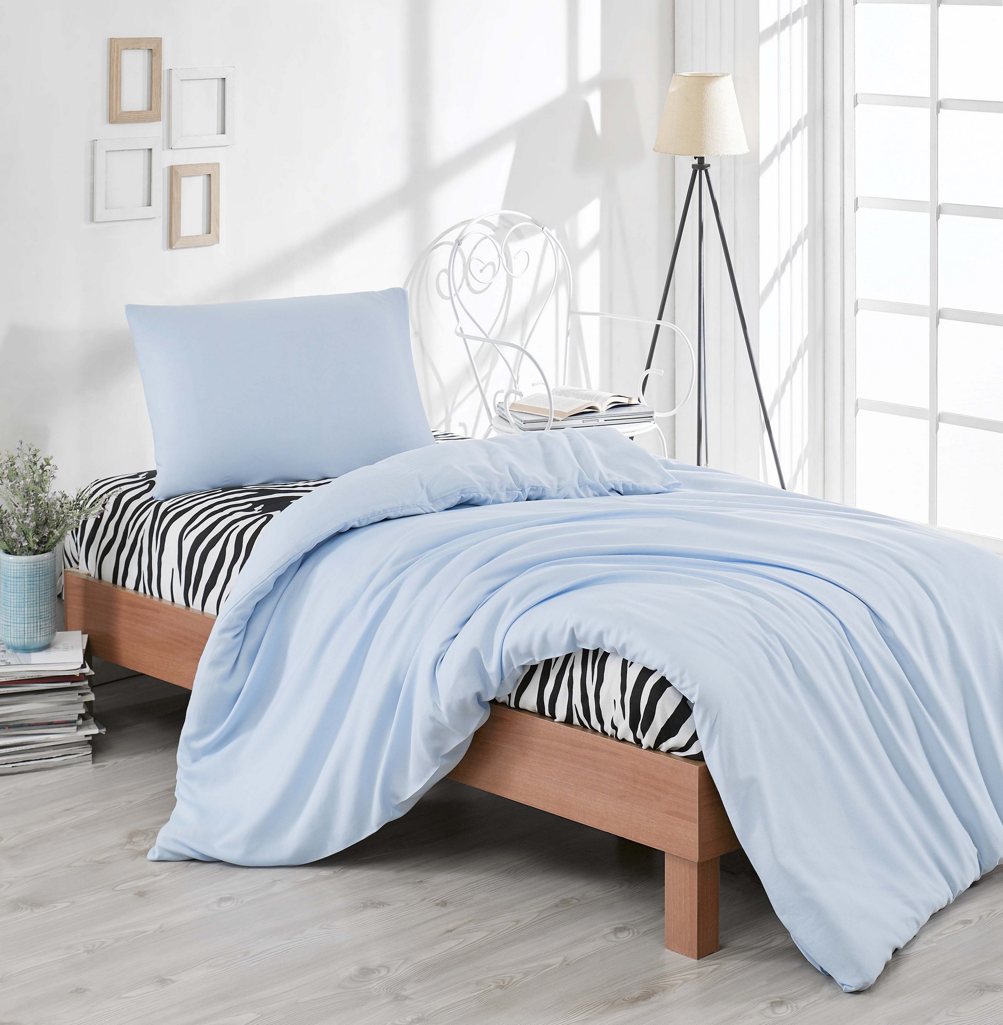 

Комплект постельного белья EnLora Home Голубой