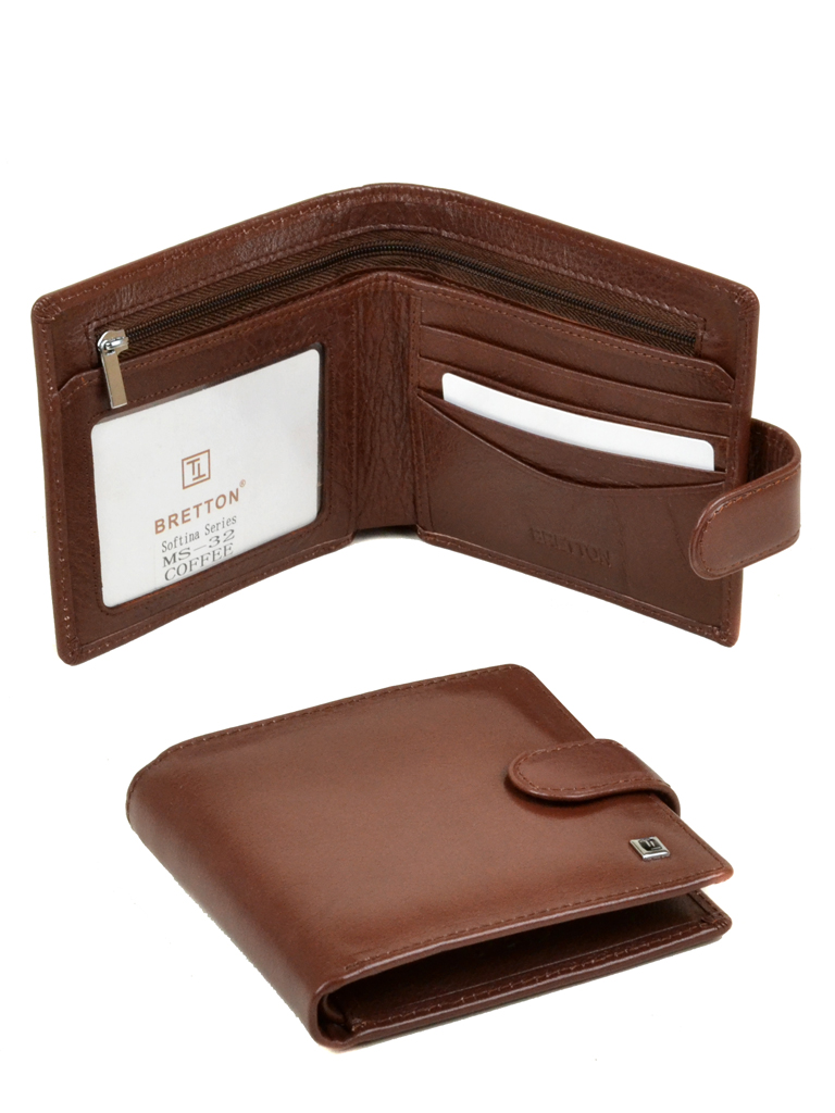 

Кошелек мужской BRETTON MS-32 coffee