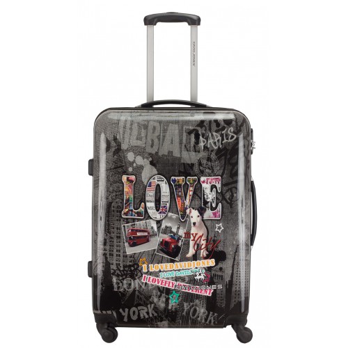 

Большой чемодан на колесах David Jones 2017 Серый