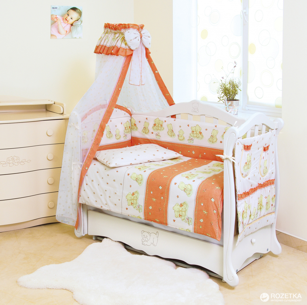 

Комплект постельного белья Twins Comfort С-018 Мишки со звездами 90x120 (4928)
