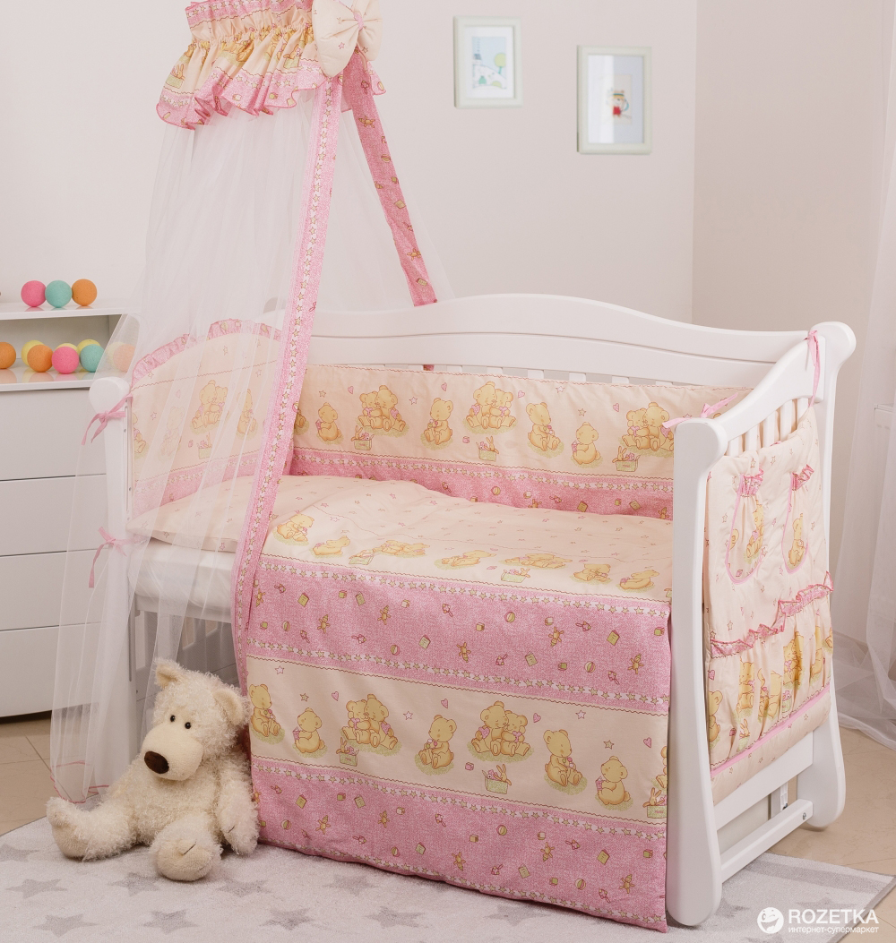 

Комплект постельного белья Twins Comfort С-016 Мишки со звездами 90x120 (4926)