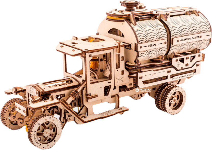 

Механический 3D пазл Ukrainian Gears Грузовик Автоцистерна 594 шт (70021) (4820184120303)