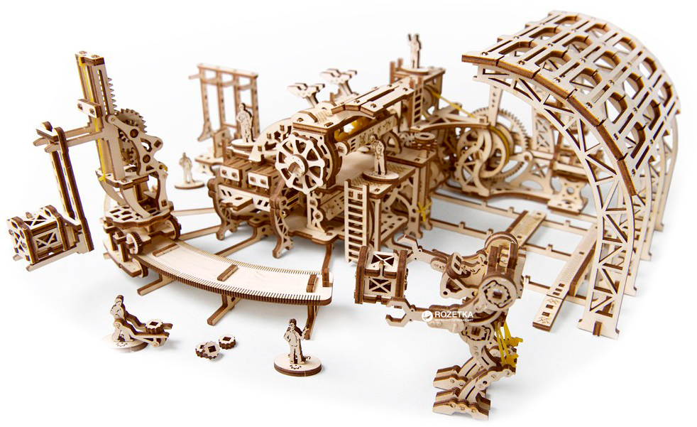 

Механический 3D пазл Ukrainian Gears Фабрика роботов 598 шт (70039) (4820184120662)