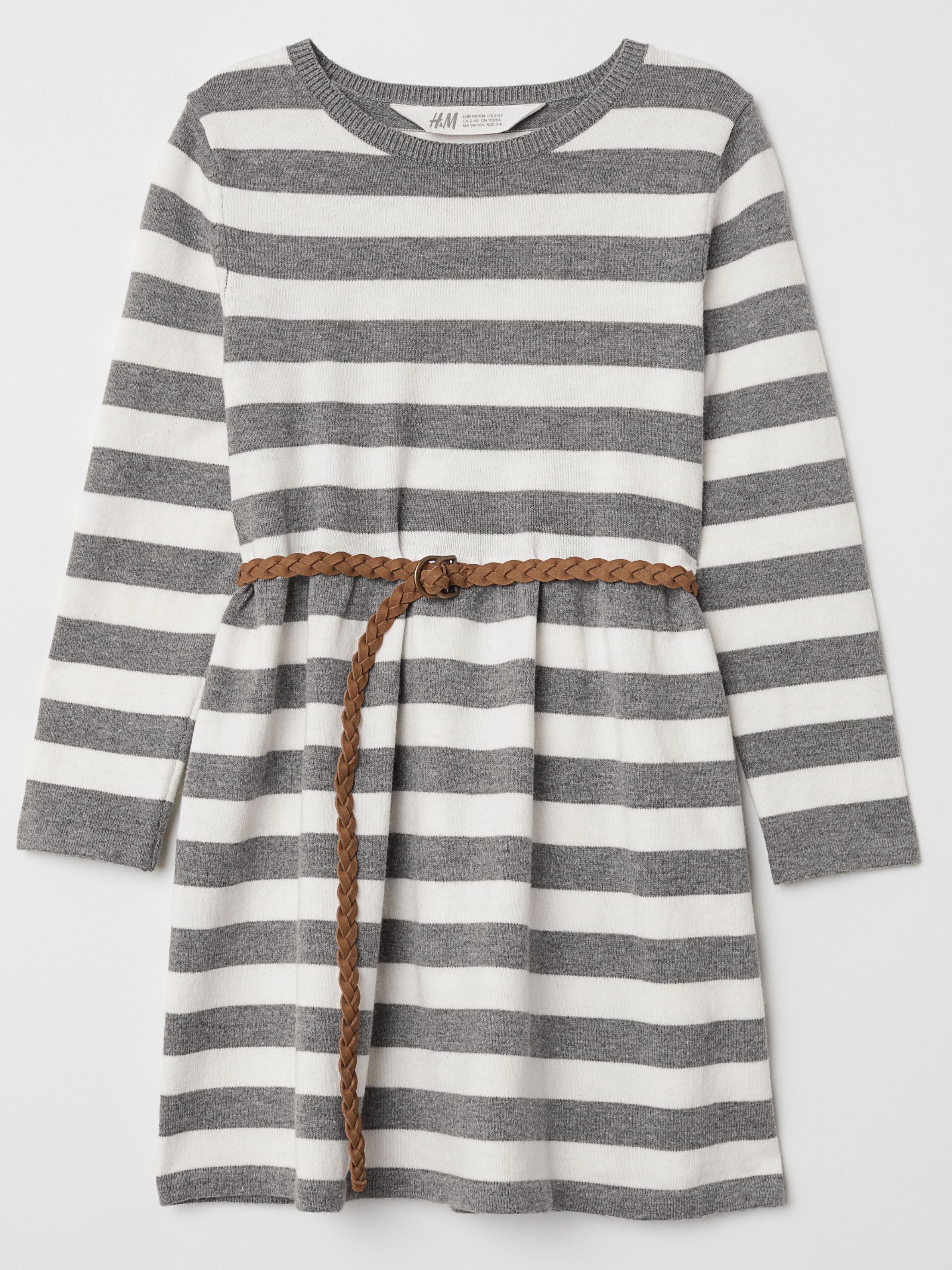 

Платье с длинным рукавом H&M 0663768 170 cm (75429170cm) Серый