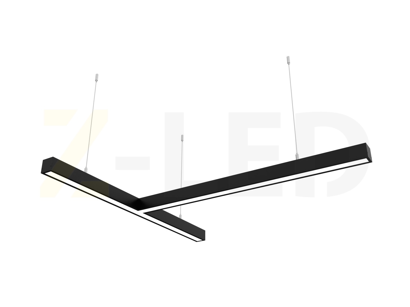 

Светодиодный светильник Z-LED 80ВТ Т-образный черный (800х800) LSNT-80b