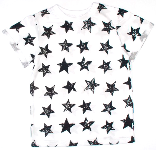 

Футболка MISHKA Stars белая с черным 98 (1458-98)